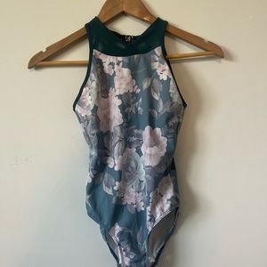 Eleve leotard dancewear floral aesthetic